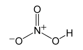 ساختار مولکولی اسید نیتریک آزمایشگاهی